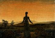 Caspar David Friedrich Woman before the Rising Sun Spain oil painting artist